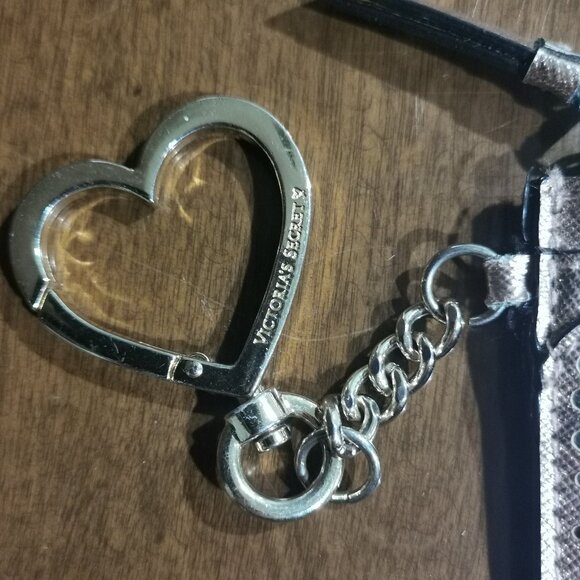 4 1/4" x 3" Metallic Laser Cut Rose Gold Card Holder / Coin Purse EUC #219 - Picture 3 of 8